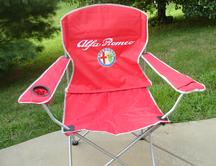 Red Alfa Romeo Logo Chair